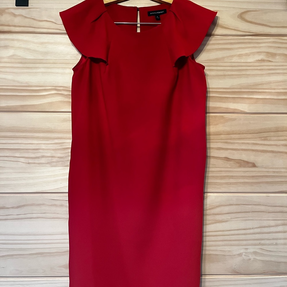 Short red dress